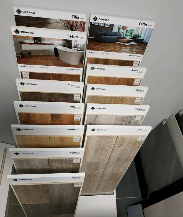 Зразки плитки CERRAD Tilia, Setim і Celtis